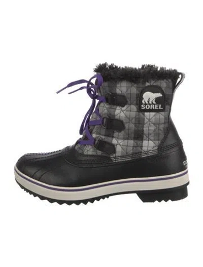 Pre-owned Sorel Printed Lace-up Boots In Multi