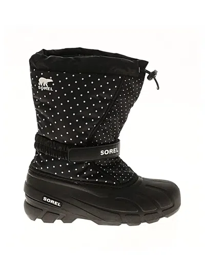 Pre-owned Sorel Rain Boots In Black