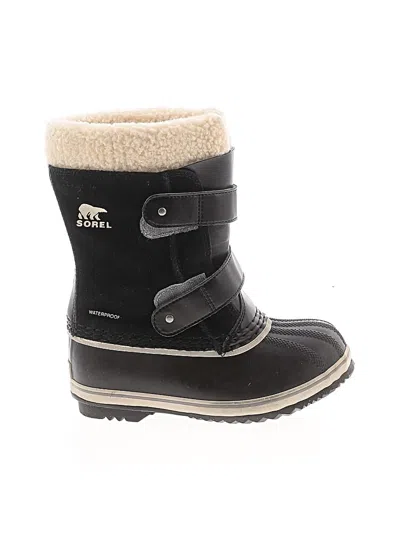 Pre-owned Sorel Kids' Rain Boots In Black