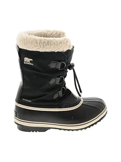Pre-owned Sorel Rain Boots In Black