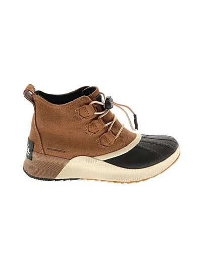 Pre-owned Sorel Rain Boots In Brown
