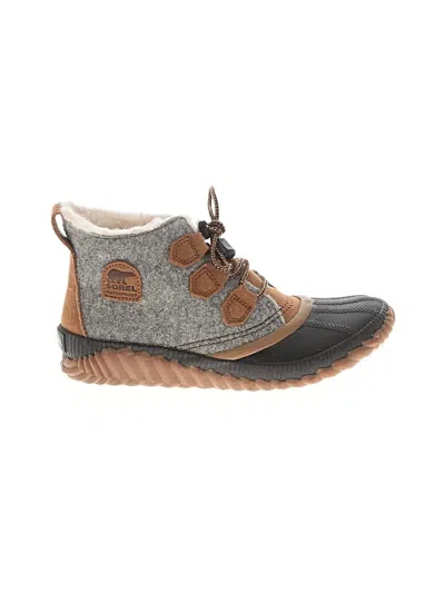 Pre-owned Sorel Rain Boots In Gray