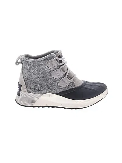 Pre-owned Sorel Rain Boots In Gray