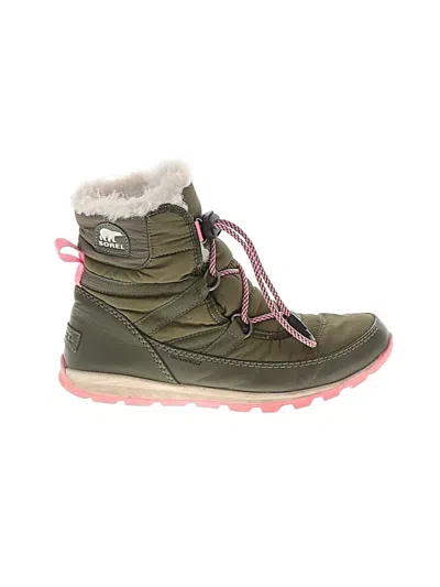 Pre-owned Sorel Rain Boots In Green