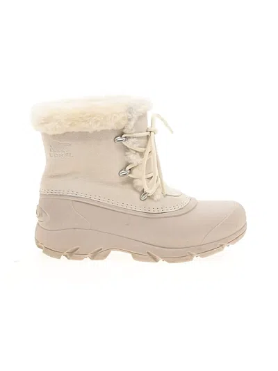 Pre-owned Sorel Rain Boots In Ivory