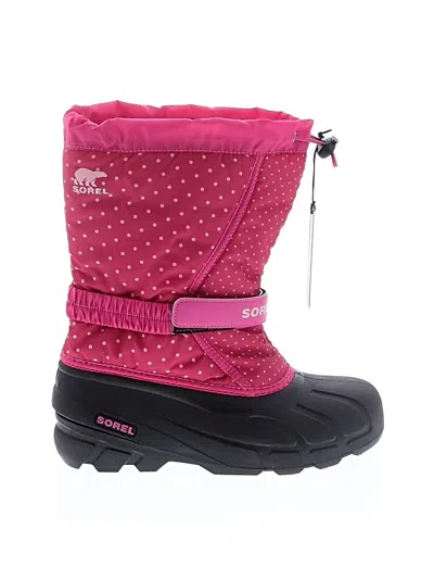 Pre-owned Sorel Rain Boots In Pink