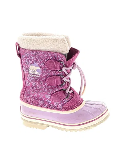 Pre-owned Sorel Kids' Rain Boots In Purple