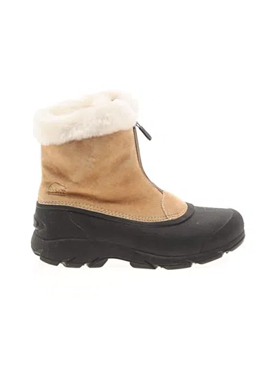 Pre-owned Sorel Rain Boots In Tan