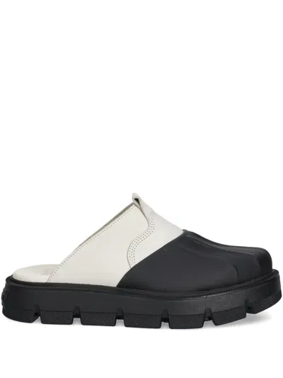 Sorel Rein Cb Clogs In Chalk/black