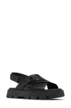 Sorel Rein Cb Sandals In Black/black