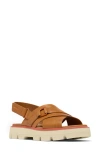 Sorel Rein Cb Crisscross Sandal In Canyon Gold/bleached Ceramic