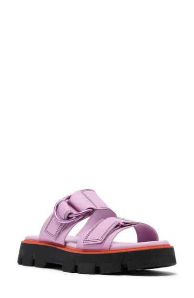 Sorel Rein Cb Platform Slide Sandal In Aura/black