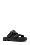 Sorel Rein Dual-grip Slide Sandals In Black/black