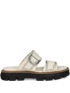 Sorel Rein Dual-grip Slide Sandals In White