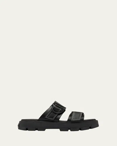 Sorel Rein Dual-grip Slide Sandals In Black,black