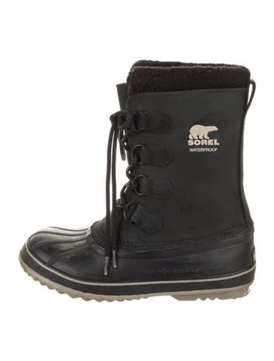 Pre-owned Sorel Rubber Boots In Black