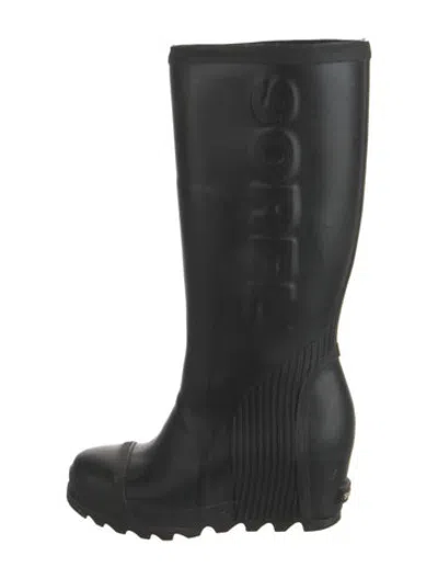 Pre-owned Sorel Rubber Boots In Black