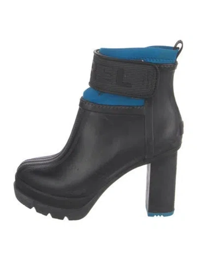 Pre-owned Sorel Rubber Rain Boots In Black