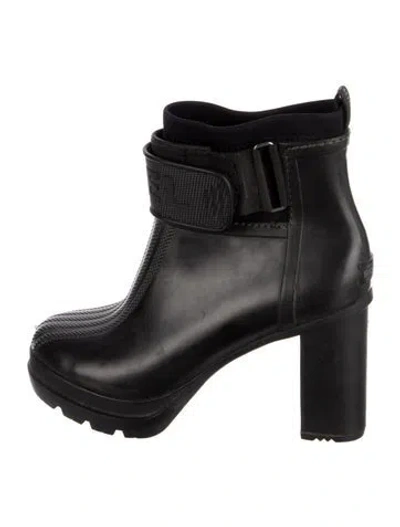 Pre-owned Sorel Rubber Rain Boots In Black