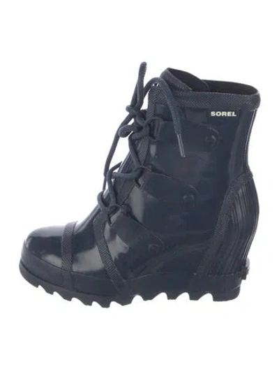 Pre-owned Sorel Rubber Rain Boots In Blue