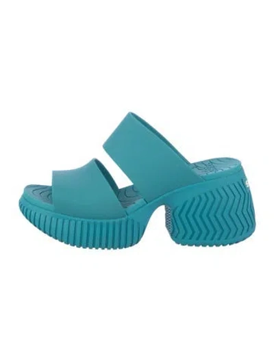 Pre-owned Sorel Rubber Slides In Blue