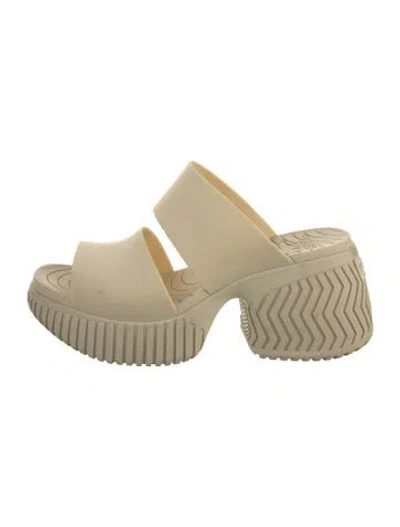 Pre-owned Sorel Rubber Slides In Neutral