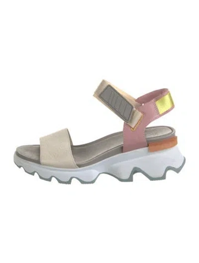 Pre-owned Sorel Rubber Slingback Sandals In Multi