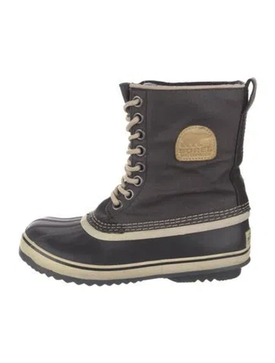 Pre-owned Sorel Rubber Snow Boots In Black/grey