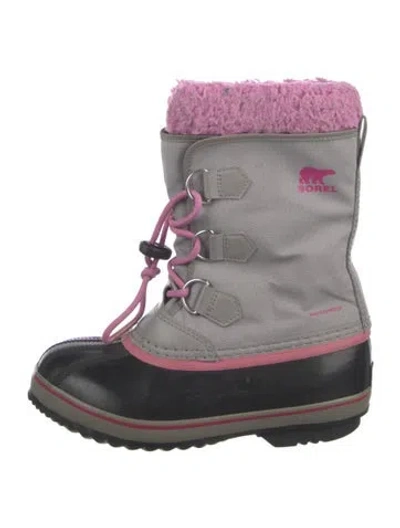 Pre-owned Sorel Rubber Striped Rain Boots In Multi