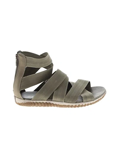 Pre-owned Sorel Sandals In Green
