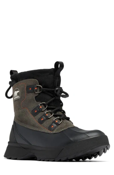 Sorel Men's Scout 87' Xt Waterproof Leather Lace-up Boots In Black,quarry