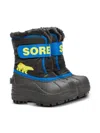 Sorel Kids' Snow Commander Insulated Waterproof Boot In Black