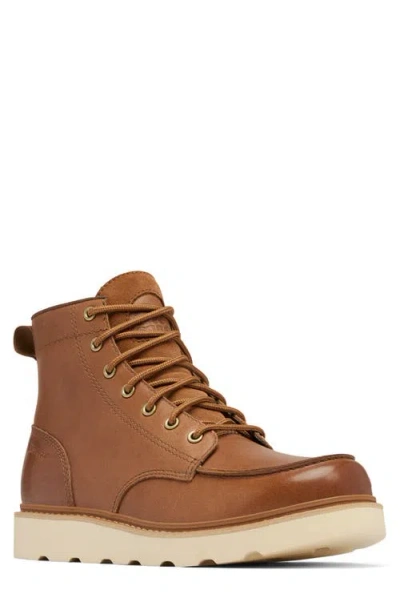 Sorel Slabtown 62 Waterproof Moc Toe Boot In Velvet Tan/tobacco