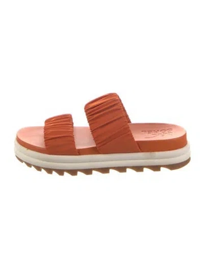 Pre-owned Sorel Slides In Orange