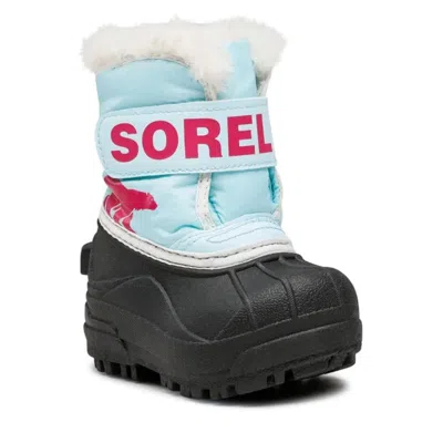 Sorel Kids' Sno Commander 1869562-428 Toddler Blue Fleece Lined Winter Boot Zap2533