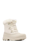 Sorel Snow Angel Faux Fur Detail Waterproof Boot In Chalk/light Clay