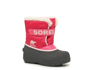 Sorel Snow Commander Snow Boot Kids' In Pink