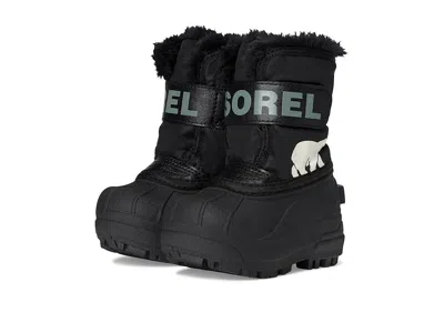 Sorel Snow Commander (toddler) Kids Shoes Black/charcoal : 4 Toddler M, Synthetic