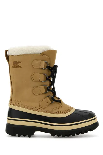 Sorel Women's Caribou Wp Winter Boots In Buff In Brown