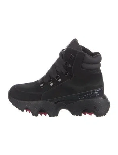 Pre-owned Sorel Suede Athletic Sneakers In Black