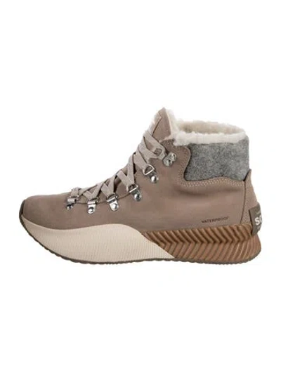 Pre-owned Sorel Suede Athletic Sneakers In Brown
