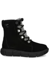 Sorel Suede Boots In Black/black