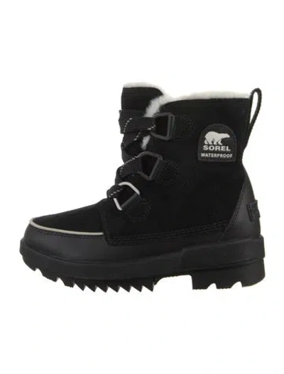 Pre-owned Sorel Suede Boots In Black