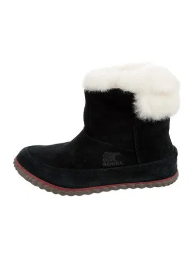 Pre-owned Sorel Suede Boots In Black