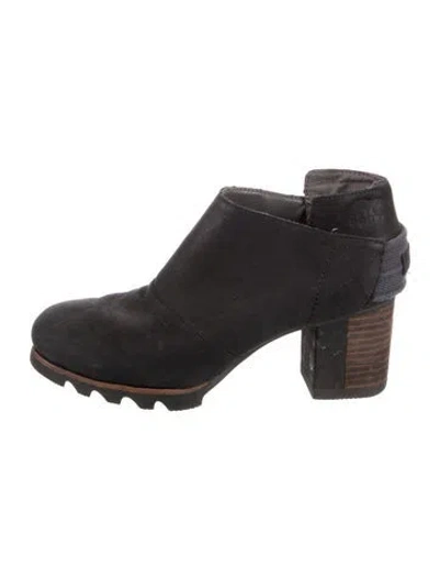Pre-owned Sorel Suede Boots In Black