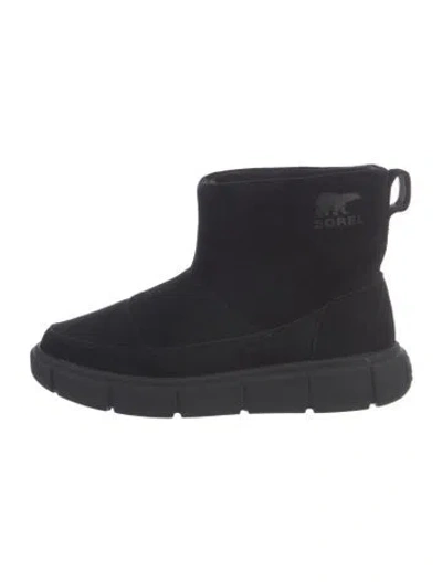 Pre-owned Sorel Suede Boots In Black