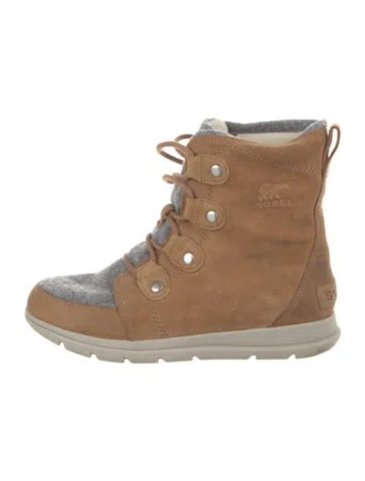 Pre-owned Sorel Suede Boots In Brown