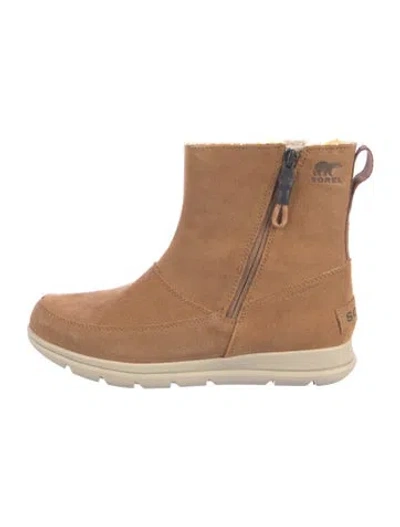 Pre-owned Sorel Suede Boots In Brown