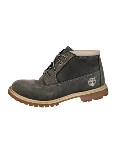 Pre-owned Sorel Suede Boots In Green