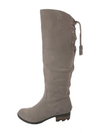 Pre-owned Sorel Suede Boots In Grey
